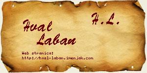 Hval Laban vizit kartica